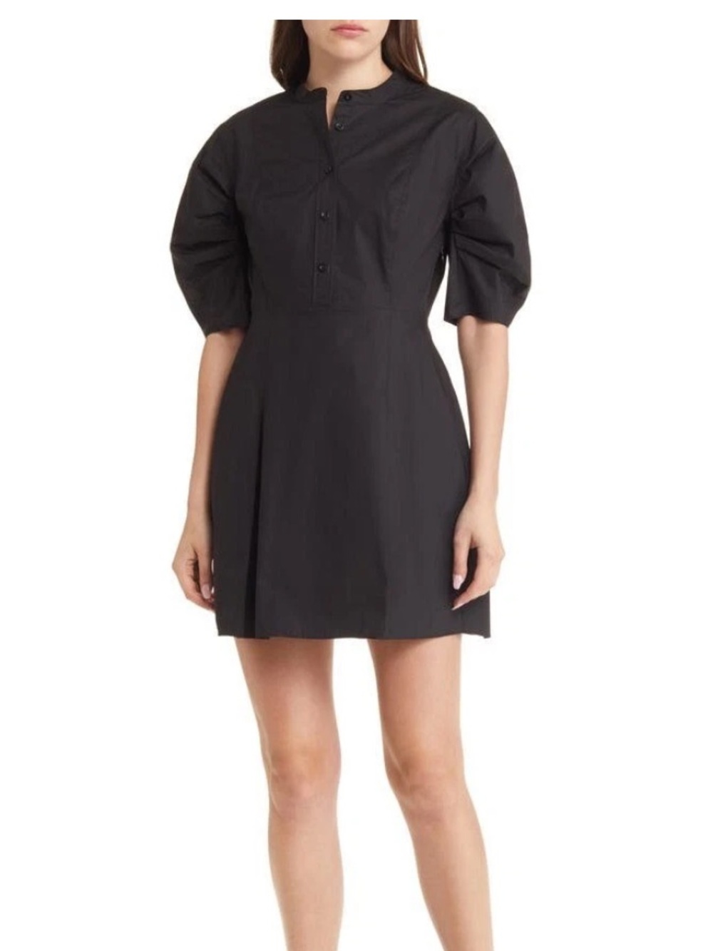 Frame Cotton Puff Sleeve Mini